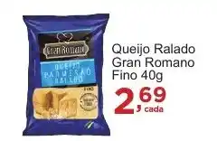 Rossi Supermercado Queijo Ralado Gran Romano Fino oferta
