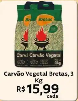 Supermercados Bretas Carvão Vegetal Bretas oferta