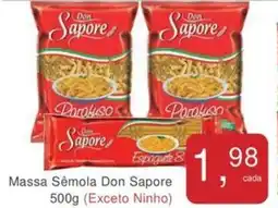 Mineirão Atacarejo Massa Semola Don Sapore oferta