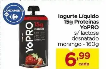 Carrefour Iogurte Liquido 15g Proteinas YoPro 160g oferta
