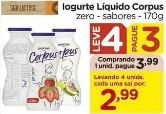 Carrefour Iogurte Liquido Corpus 170g oferta