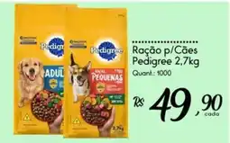 Giassi Supermercados Pedigree Ração p/Cães Pedigree oferta