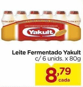 Carrefour Leite Fermentado Yakult c/6 unids. x 80g oferta