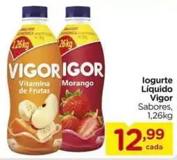 Carrefour logurte Líquido Vigor Sabores, oferta