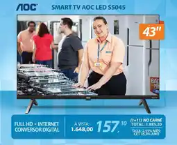 Lojas Cem Smart tv Aoc led S5045 oferta
