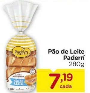 Carrefour Pao de Leite Paderri 280g oferta