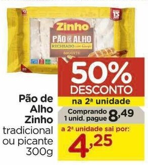 Carrefour Pao de Alho Zinho 300g oferta