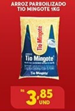 Atacadão Centro Sul Arroz Parbolizado Tio Mingote 1kg oferta