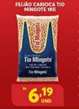 Atacadão Centro Sul Feijao Carioca Tio Mingote 1kg oferta