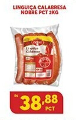 Atacadão Centro Sul Linguica Calabresa Nobre Pct 2kg oferta
