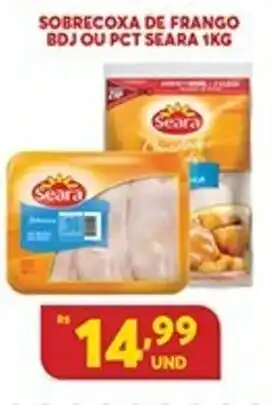 Atacadão Centro Sul Sobrecoxa de Frango Bdj ou pct Seara 1kg oferta