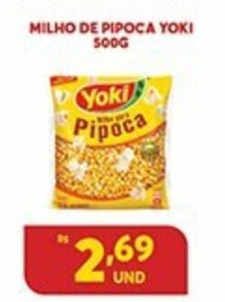 Atacadão Centro Sul Milho de pipoca Yoki 500g oferta
