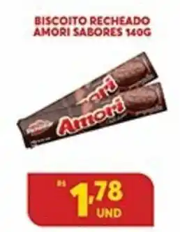 Atacadão Centro Sul Biscoito Recheado Amori Sabores 140g oferta