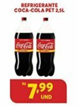 Atacadão Centro Sul Refrigerante Coca-Cola pet 2.5L oferta