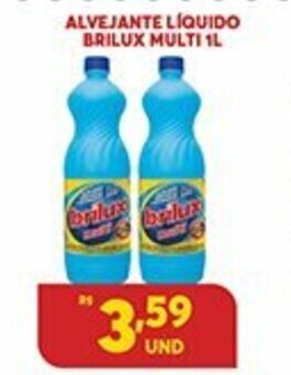 Atacadão Centro Sul Alvejante Liquido Brilux Multi 1L oferta
