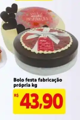 Bolo Festa fabricacao propria 1kg