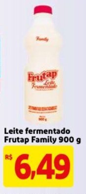 Mercado Extra Leite Fermentado Frutap Family 900g oferta