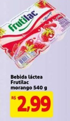 Bebida lactea Frutilac Morango 540g
