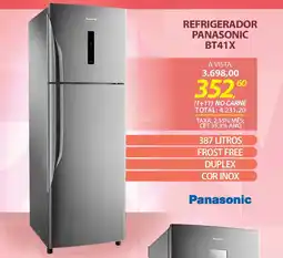 Lojas Cem Refrigerador Panasonic BT41X oferta