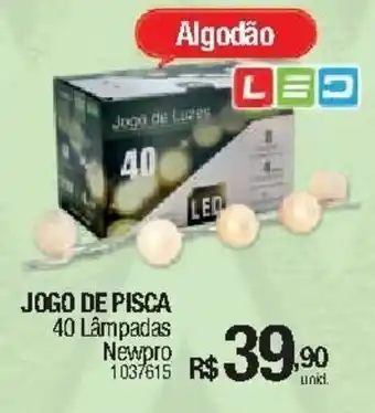 Milium Jogo de Pisca 40 Lampadas Algodao oferta