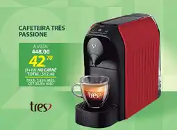 Lojas Cem Cafeteira três passione oferta