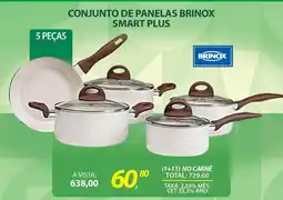 Conjunto de panelas brinox smart plus