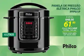 Lojas Cem Panela de pressão elétrica philco PPP01P oferta