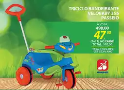 Triciclo bandeirante velobaby 356 passeio