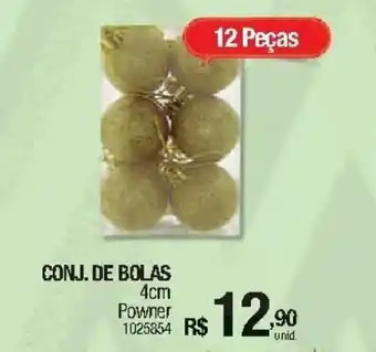 Conj. de Bolas 4cm 12 Pecas