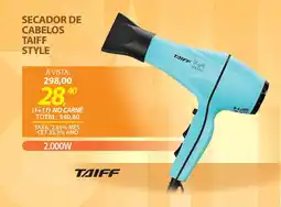 Lojas Cem Secador de cabelos taiff style oferta