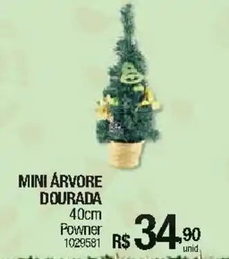 Mini Arvore Dourada 40cm
