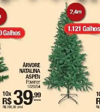 Arvore Natalina Aspen 2.4m 1.121 Galhos
