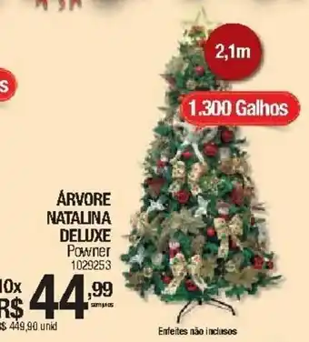 Arvore Natalina Deluxe 2.1m 1.300 Galhos