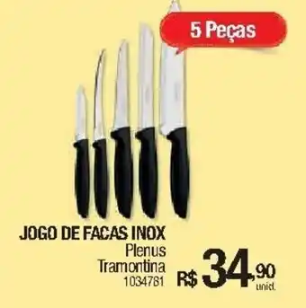 Jogo de Facas Inox 5 Pecas