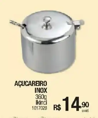 Milium Acucareiro Inox 360g oferta