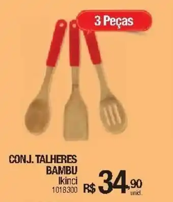 Conj. Talheres Bambu 3 pecas
