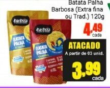 Barbosa Supermercados Batata Palha Barbosa 120g oferta