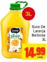 Barbosa Supermercados Suco De Laranja barbosa 3L oferta