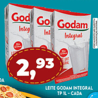 Supermercados Cristal Leite Godam Integral Tp 1L - cada oferta