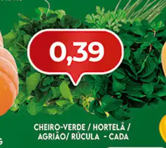 Cheiro-Verde/ Hortela/ Agriao/ Rucula - cada