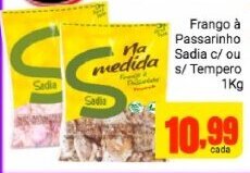 Barbosa Supermercados Frango a Passarinho Sadia c/ ou s/ Tempero 1kg oferta