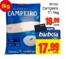 Barbosa Supermercados Arroz Campeiro T1 5kg oferta