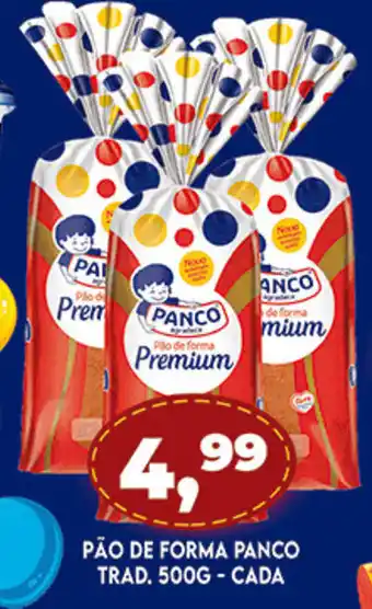 Supermercados Cristal Pao de Forma Panco Trad. 500g cada oferta