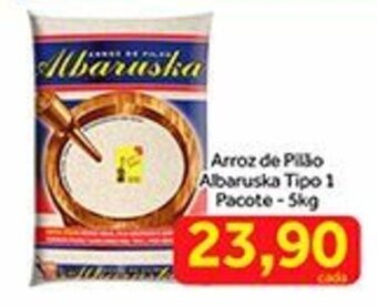Shibata Supermercados Arroz de Pilao Albaruska Tipo 1 pacote 5kg oferta