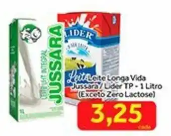 Shibata Supermercados Leite Longa Vida Jussara/ Lider TP 1L oferta