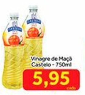 Shibata Supermercados Vinagre de Maca Castelo 750ml oferta