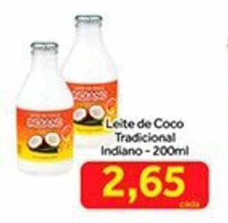 Shibata Supermercados Leite de Coco Tradicional Indiano 200ml oferta
