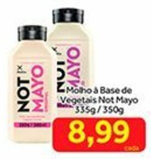 Molho a Base de Vegetais Not Mayo 335g/350g