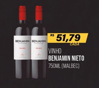 Vinho Benjamin Nieto 750ml
