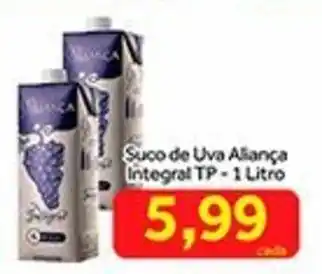 Shibata Supermercados Suco de Uva Alianca Integral tp 1L oferta